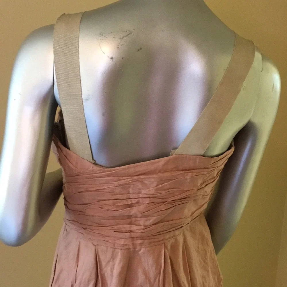 J. Crew Vivette Crinkle Cotton Metallic Dress